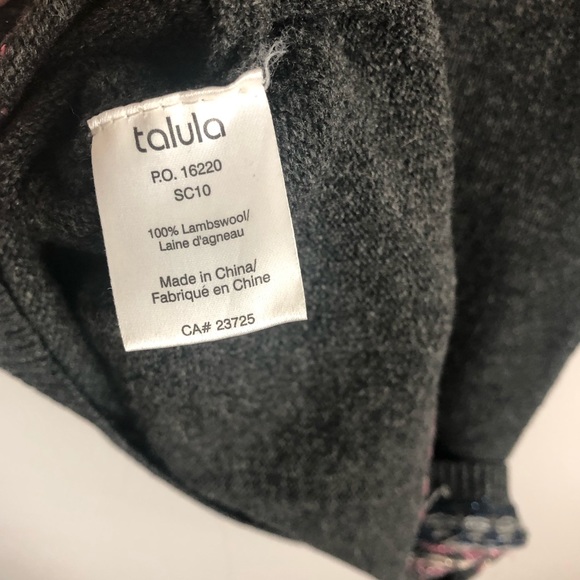 Talula (Aritzia) Lambswool Fairisle Tunic Sweater - Picture 4 of 4